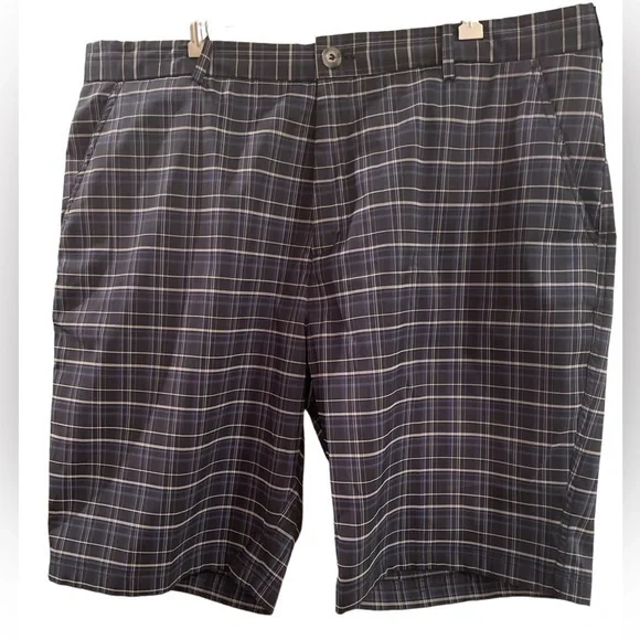 Gordon Cooper plaid black and white plaid golf shorts Size 40 - Picture 1 of 4